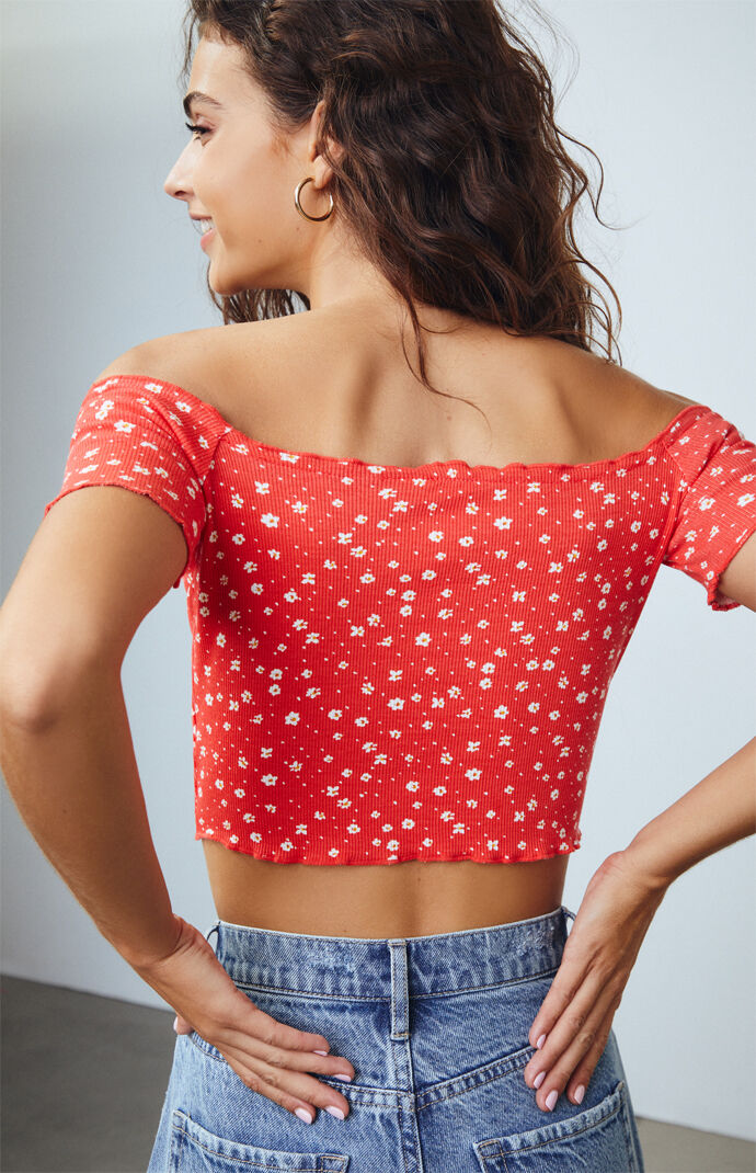 Pacsun off the shoulder top clearance