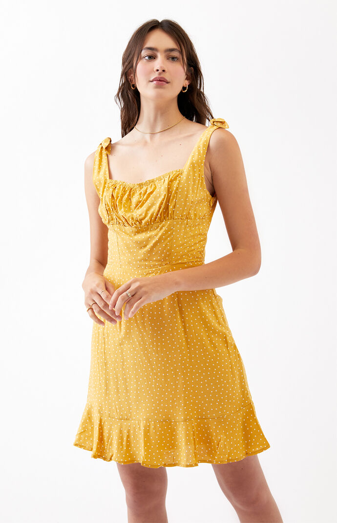 Tie Shoulder Mini Dress