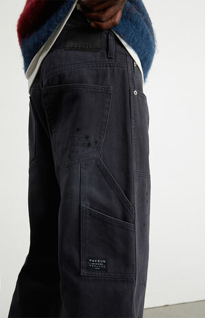 Black Wash Baggy Jeans image number 5
