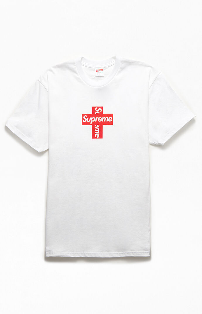 Supreme Cross Box Logo T-Shirt | PacSun