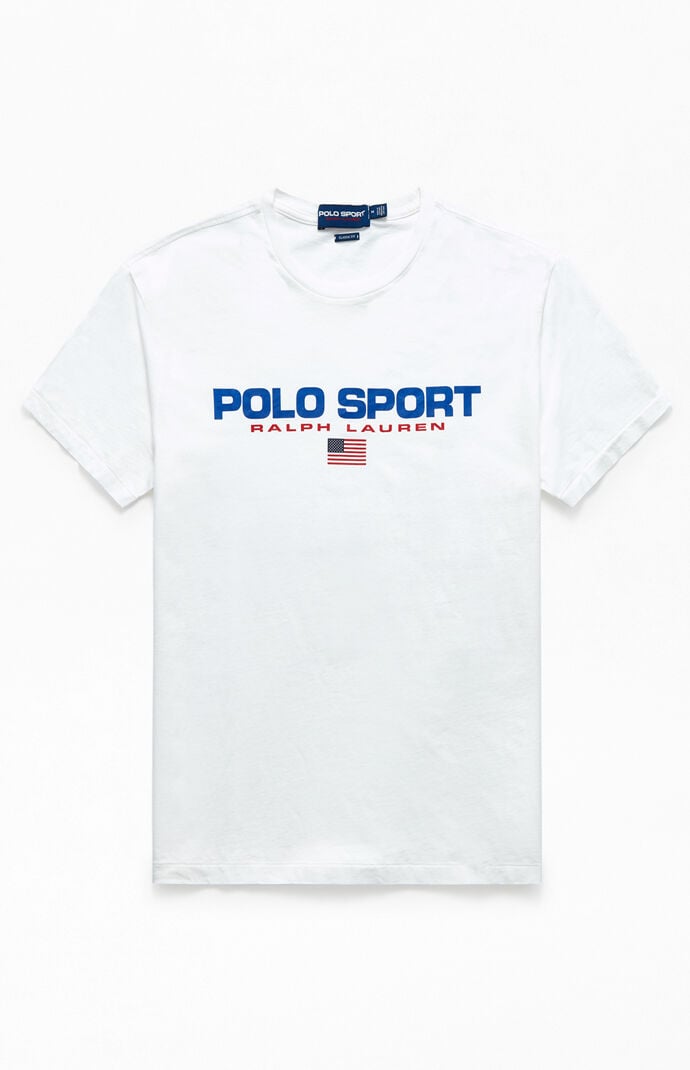 Polo Ralph Lauren White Polo Sport Icons T Shirt Pacsun
