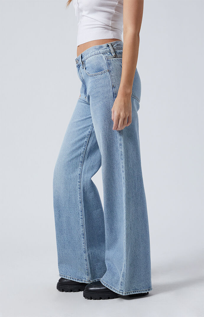 Pacsun Lena Low Rise Super Baggy Jeans Light Indigo | PacSun
