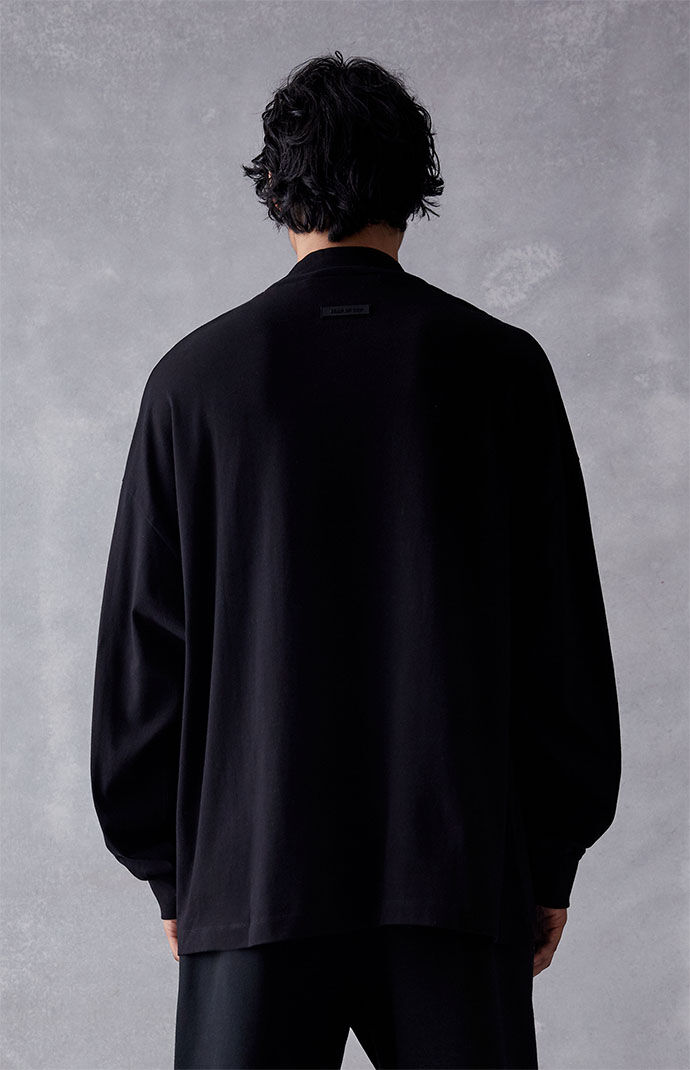 国内発送☆FEAR OF GOD☆LONGSLEEVE T-SHIRT/JET BLACK Fear of God Essentials Jet Black Long Sleeve T-Shirt | PacSun