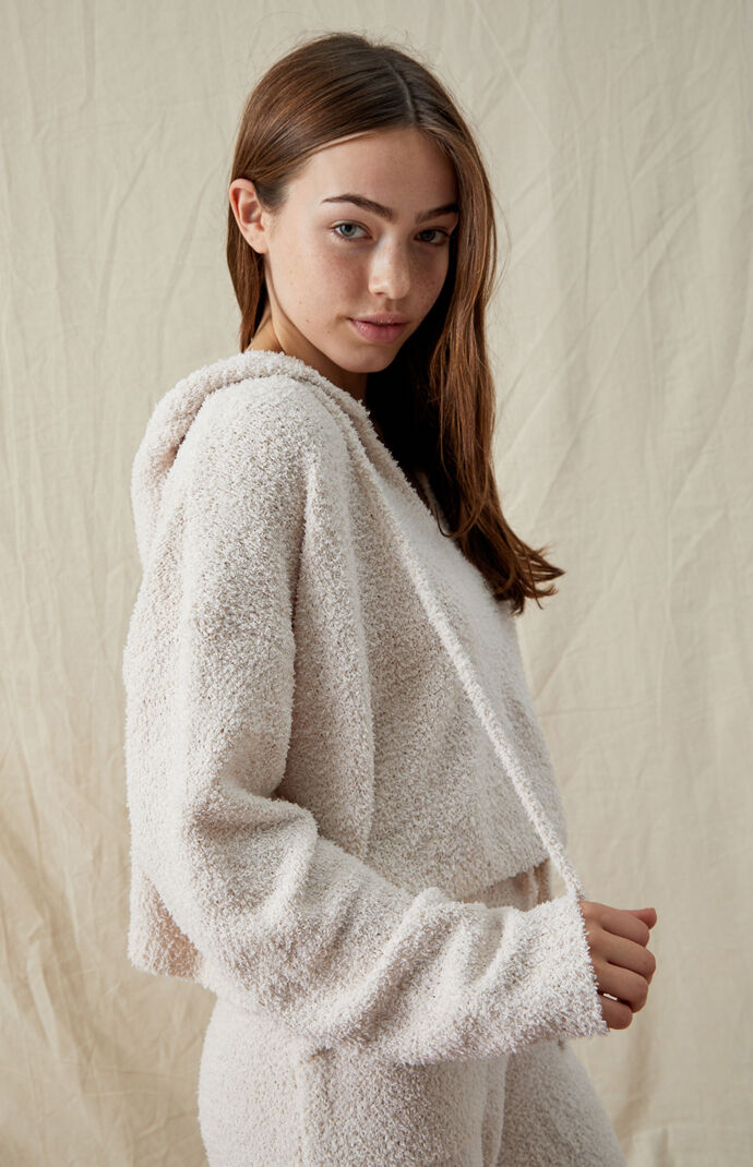 Notched Hooded Sweater