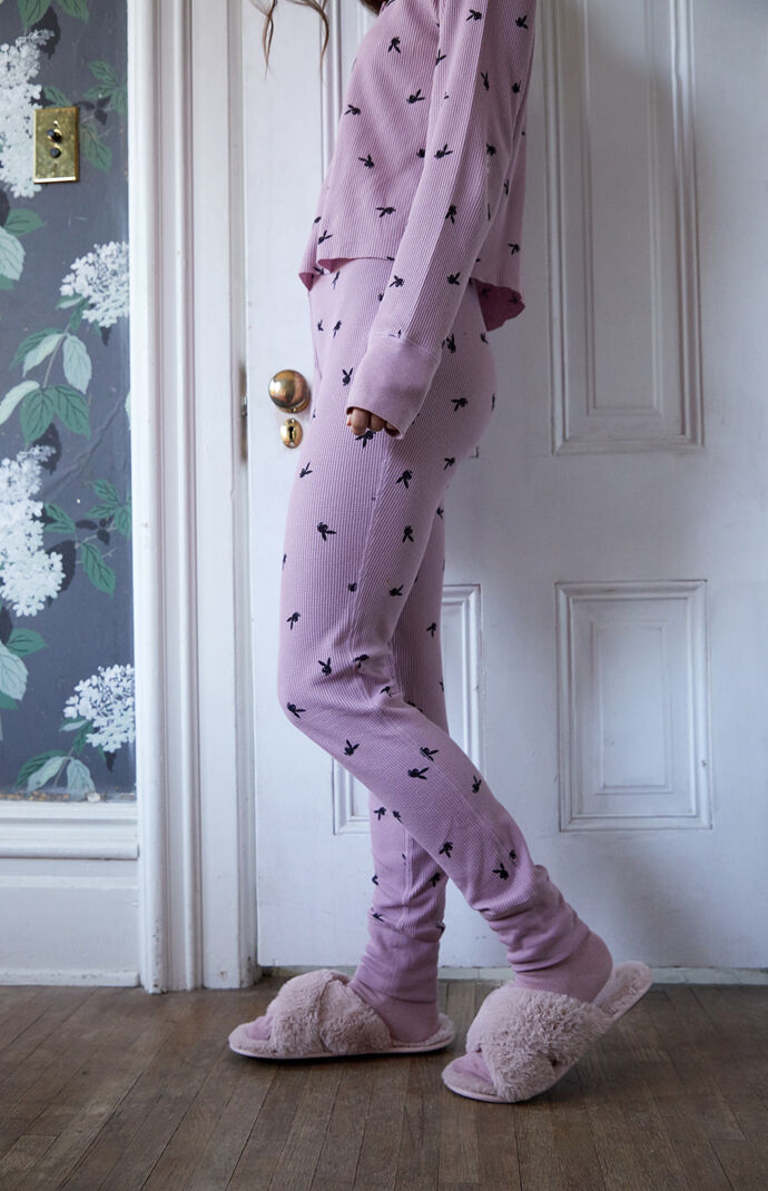 Playboy By PacSun Thermal Pajama Set at
