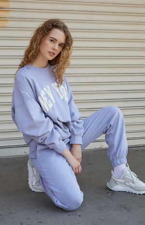 Light Blue New York Sweatpants image number 4