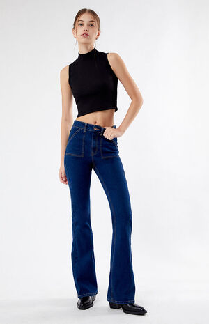 Dark Indigo Bootcut Jeans image number 1