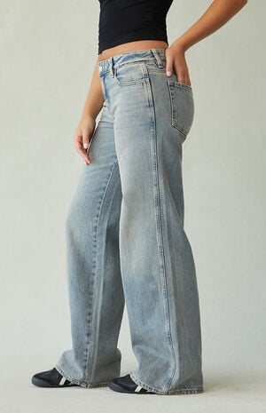 Eco Dark Indigo Low Rise Baggy Jeans