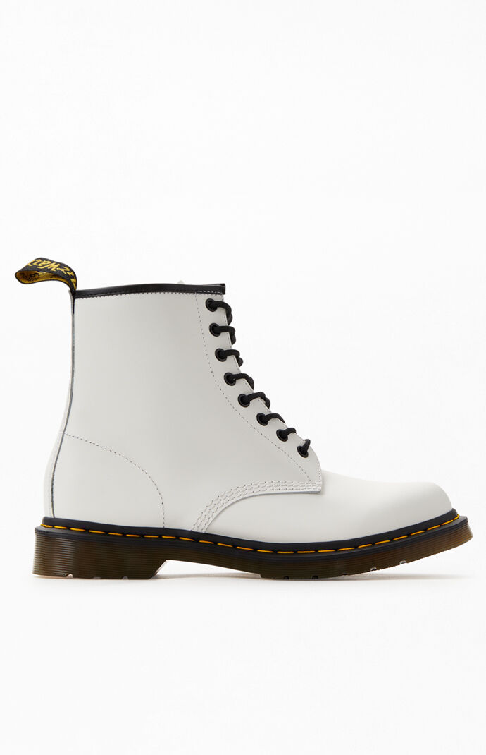 1460 Smooth Leather White Boots