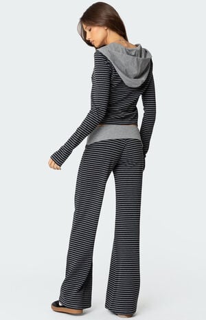 Meggy Striped Fold Over Pants image number 3