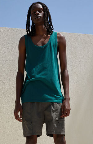 Eco Forest Green Sage Tank Top image number 1