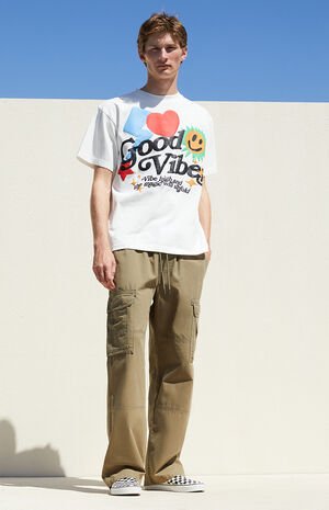Olive Baggy Cargo Pants image number 2