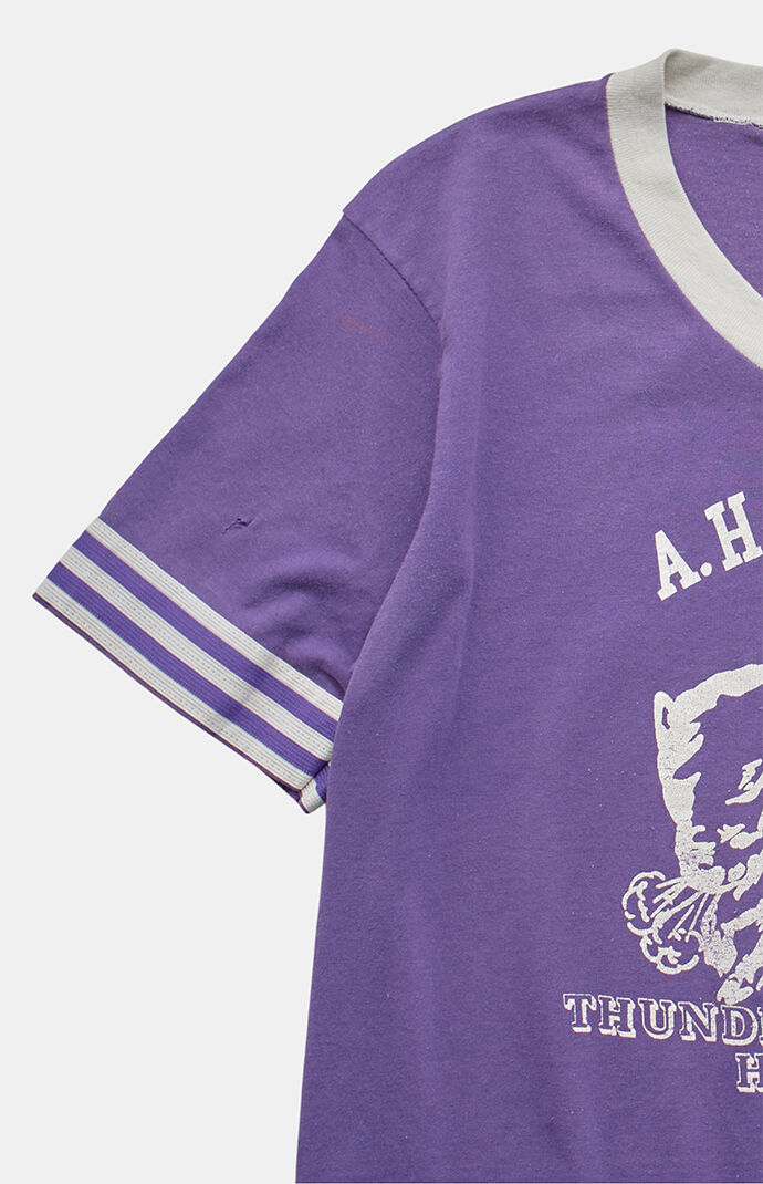 PS VINTAGE 2000s Thundering Herd Jersey V-neck Graphic T-Shirt