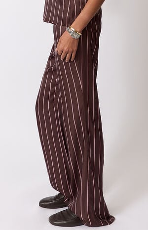 Brown Stretch Pull-On Pants image number 2