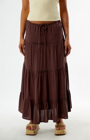 Tiered Maxi Skirt image number 3