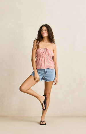 Wanderer High Waisted Jean Shorts image number 3