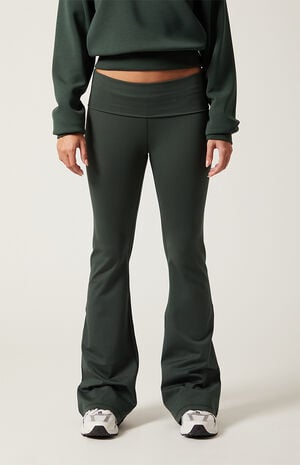 PAC WHISPER Active Fold-Over Waistband Flare Yoga Pants image number 2