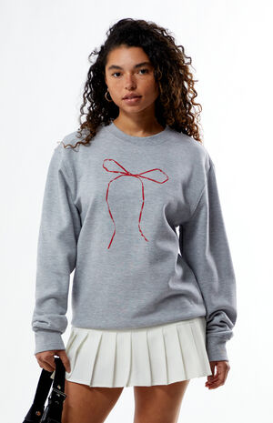 Bow Crew Neck Sweatshirt image number 3