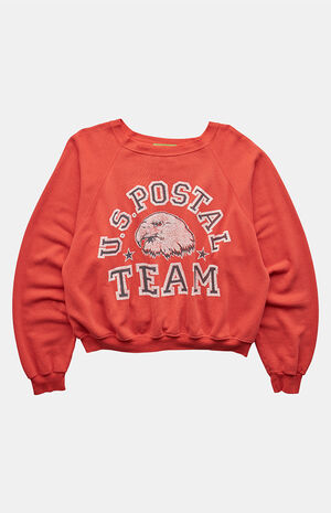 '90s US Postal Team Crew Neck Cropped Sweatshirt image number 1
