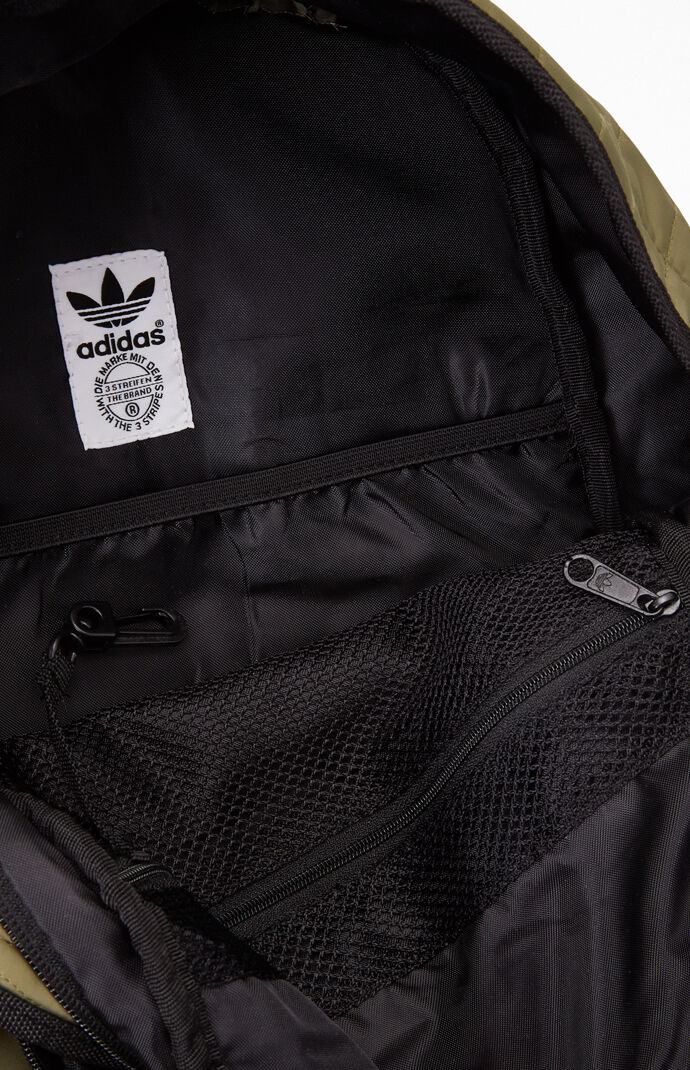 Originals Olive Quilted Trefoil Backpack