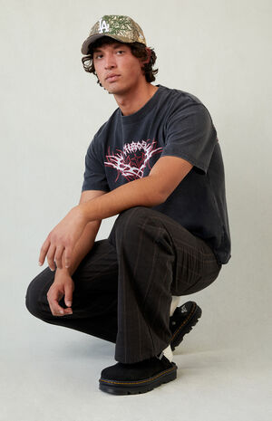 Dark Plaid Extreme Baggy Pants image number 5