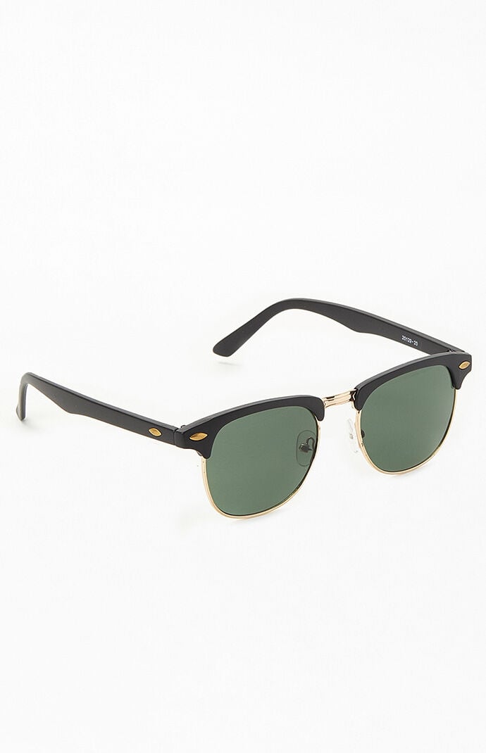 Pacsun Small Metal Fifty-Fifty Sunglasses