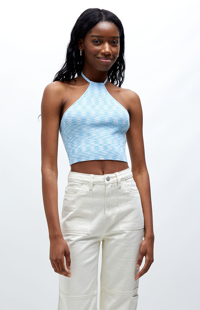 Sweater halter top top