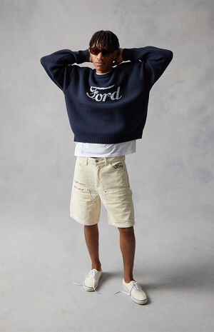 California Special Corduroy Workwear Baggy Carpenter Shorts image number 4