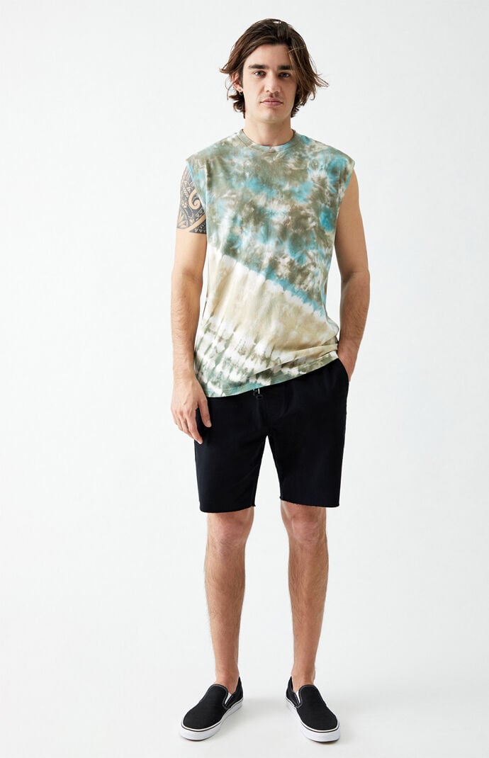 Spiral Tie-Dyed Muscle Tank Top