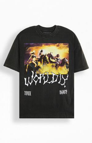 Worldly Oversized Vintage T-Shirt image number 1