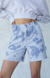 Tie Dye Boyfriend Carpenter Shorts Tie Dye Boyfriend Carpenter Shorts image number null
