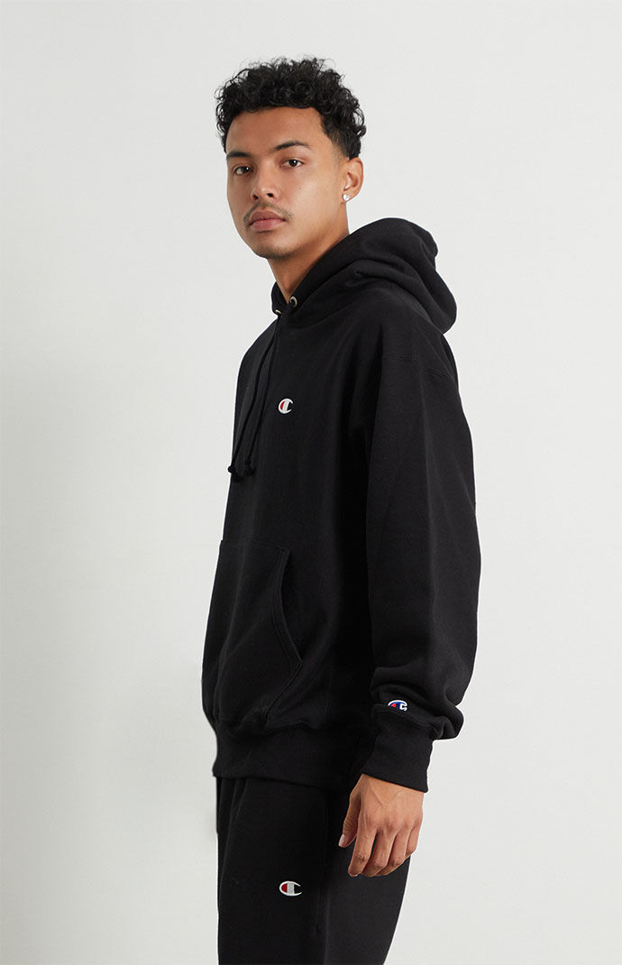 Champion black reverse weave pullover sweatshirt hotsell
