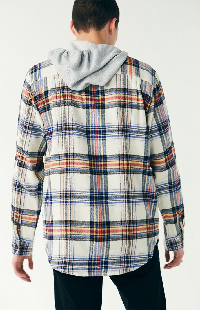 Zachan Hooded Plaid Flannel Shirt | PacSun