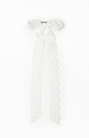 Lace Bow Barrette image number 1