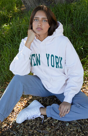 Cream New York Hoodie image number 1
