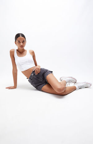 Black Carpenter Shorts image number 1