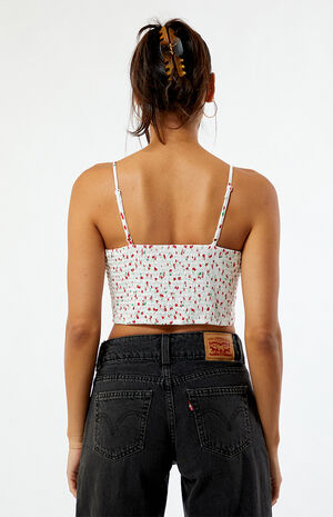 Tie Front Satin Corset image number 2