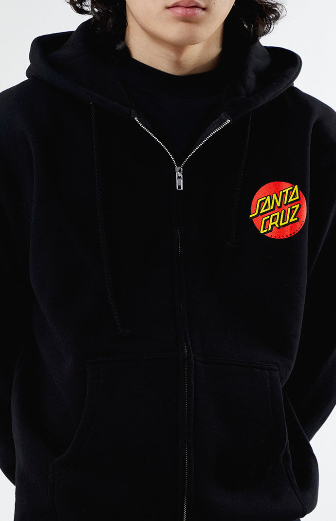 Classic Dot Zip Up Hoodie