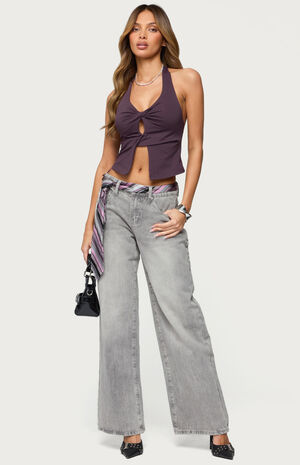 Prima Twisted Split Front Halter Top image number 5