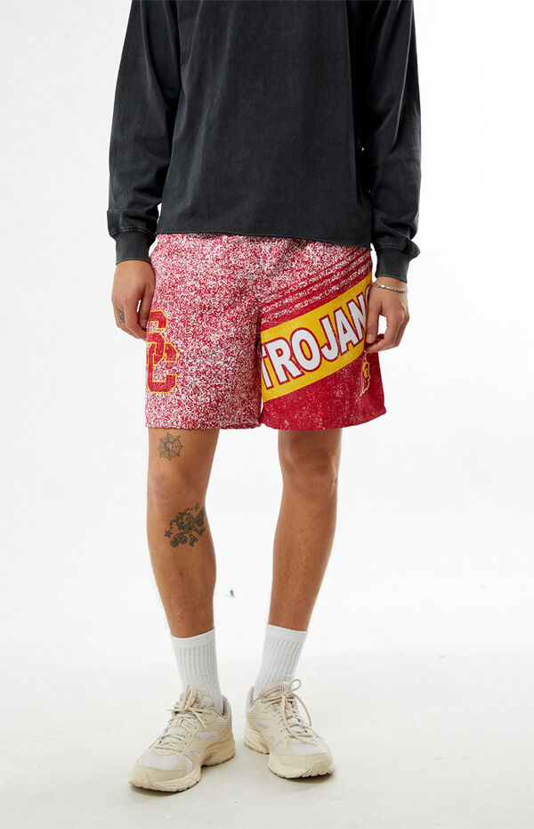 Mitchell & Ness USC Trojans Woven Shorts