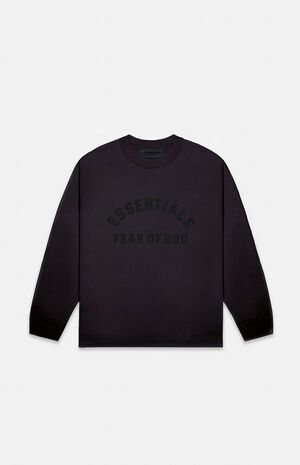 Jet Black Long Sleeve T-Shirt image number 1