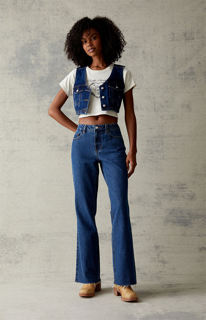 Pacsun Ultra Cropped Denim Vest | Pacsun