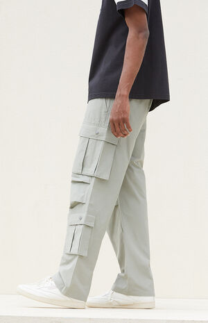 Olive Baggy Cargo Pants image number 2
