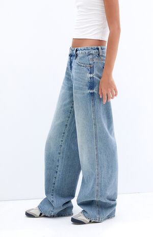 Casey Medium Indigo Low Rise Baggy Jeans image number 3