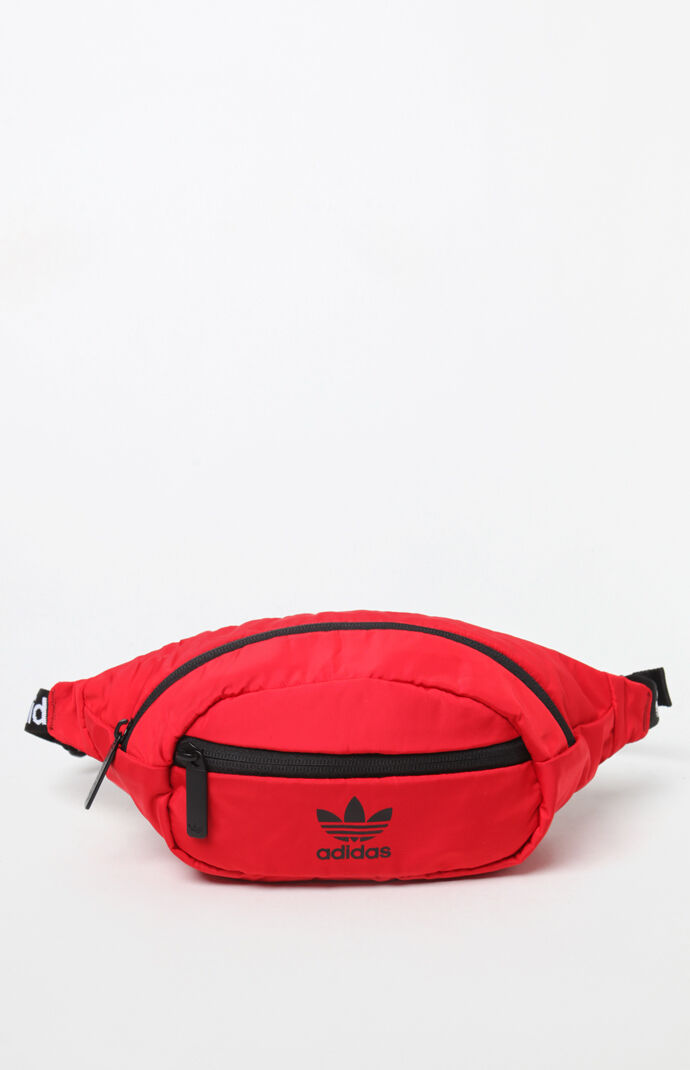 adidas waist bag red