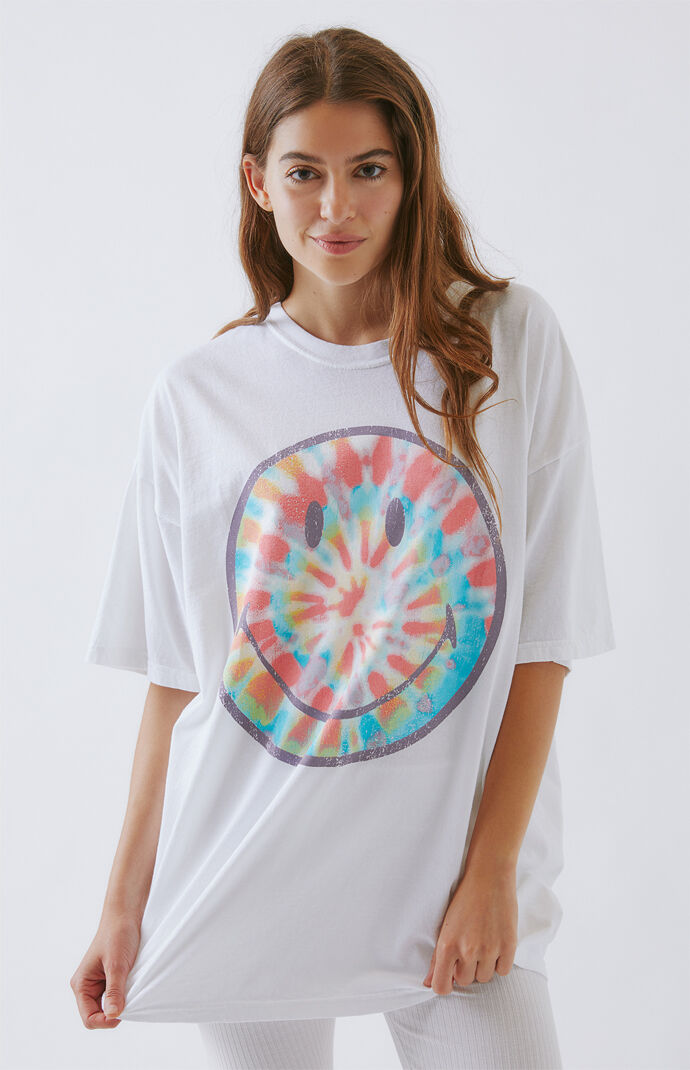 x Smiley Spiral Tie-Dyed T-Shirt