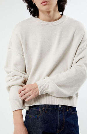 Oatmeal Cropped Sweater image number 2