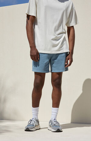 Solid Fleece Garment Dyed Volley Sweat Shorts image number 3