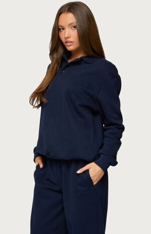 Jayce Oversized Edikted Polo Sweatshirt image number 2