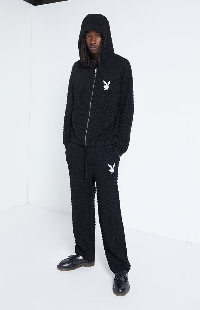 00s PLAYBOY XLサイズ オーバーサイズ セットアップ上下 B系Y2K Playboy By PacSun Crochet Zip Hoodie | Pacsun